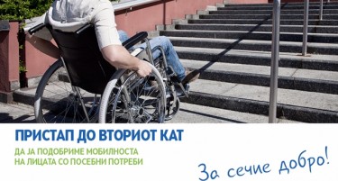 Aрхитектонските бариери во јавните институции за лица со посебни потреби се општествен проблем