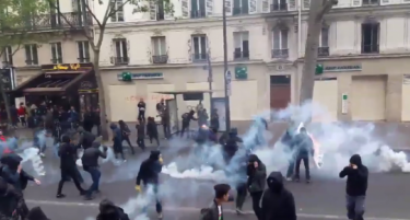 (ВИДЕО) Хаос во Париз: Солзавец и бомби во пресрет на утрешните избори