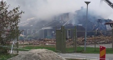 (ВИДЕО) ПОДМЕТНАТ ПОЖАР: До темел изгоре џамија во јужна Шведска