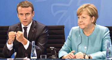 АКО НИВНИОТ СОЈУЗ „ПУКНЕ“ ЕВРОПА ЌЕ ИМА ПРОБЛЕМИ: Меркел му врти грб на Макрон?