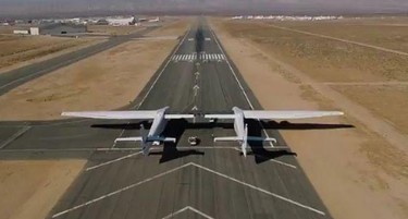 (ВИДЕО) Ова е најголемиот авион на светот - ќе полета во 2019