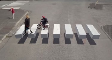 3D пешачките премини ќе ги успорат бесните возачи