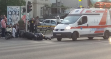 Мотоциклист прегазен на Илинденска