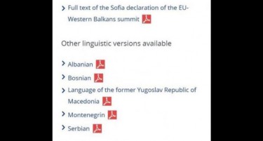 На Самитот во Софија македонскиот јазик изоставен?