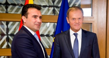 Средба Заев - Туск: Отворен патот за отпочнување на преговори за Македонија и Албанија