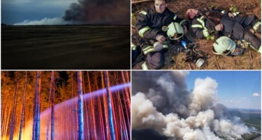 (ВИДЕО) Уште гори кај Берлин-600 пожарникари се борат со огнена стихија