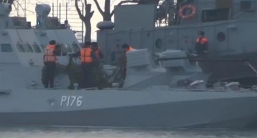 (ВИДЕО) ДЕН ПО СУДИРОТ ВО ЦРНО МОРЕ: Први снимки од украинските бродови кои ги запленија Руси
