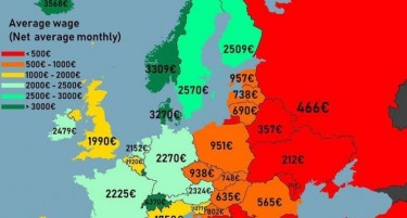 МАКЕДОНИЈА ДАЛЕКУ ОД НИВ: Кaде во Европа има високи плати?