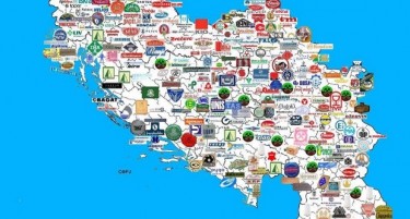 МАПА: Еве што и каде се произведувало во Југославија