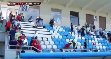 (ВИДЕО) Паника на стадион во Албанија при земјотресите