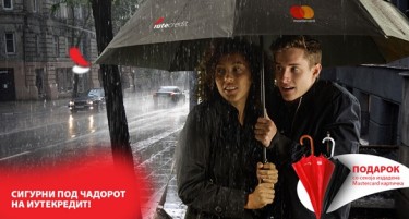 Сигурни под чадорот на ИутеКредит! Подарок со секоја Mastercard картичка!