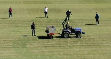 (ФОТО) Реконструиран теренот на Националната арена