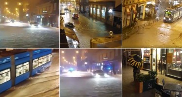 ХРВАТСКА-НЕВИДЕНО НЕВРЕМЕ: Загреб целосно под вода, поплави од библиски размери