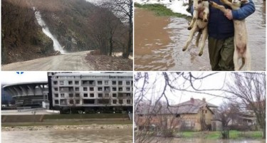 ФАКТОР НА ДЕНОТ: Водостојот зголемен, се излејаа повеќе реки во Македонија
