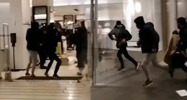 (ВИДЕО) Емигранти упаднаа во „Зара“ во Белград за да крадат облека