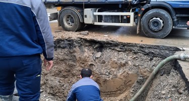 ГОЛЕМ ДЕФЕКТ: Нема вода на повеќе улици во Тафталиџе и Козле, Водовод на терен