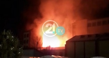 (ВИДЕО) Голем пожар во индустрискиот дел на Битола