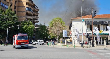 (ВИДЕО И ФОТО) ПРВО ИМАЛО ЕКСПЛОЗИЈА ПА ИЗБУВНАЛ ПОЖАРОТ: Се евакуираат луѓето од околните куќи