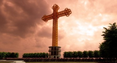 Во Општина Кисела Вода започна изградбата на крст од 63,5 метри