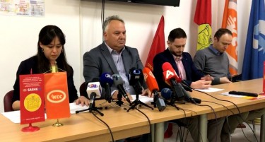 НЕ ГИ ПРИФАТИВМЕ ПОНУДЕНИТЕ 12 ОТСТО, ПРОТЕСТИТЕ ПРЕД СОНК СЕ ОБИД ДА ГО ОСЛАБАТ СИНДИКАТОТ: Неделков најави продолжување на разговорите