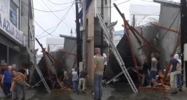 Лошото време однесе кров во скопската населба Дуќанџик