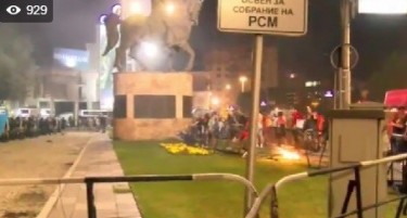 Полицијата приведе уште едно лице за фрлање молотови коктели пред Собранието