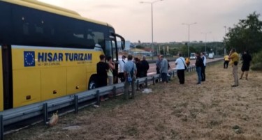 Автобусот се расипал и патниците од Македонија ноќта ја поминале на автопат во Србија