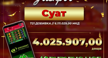 Суад го освои најголемиот џекпот изминатата недела на 2win.mk