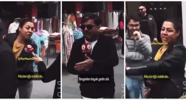 (ВИДЕО) Турчинка го удри сопругот пред камери затоа што ќе гласа за Ердоган