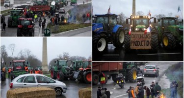 (ВИДЕО) ЗЕМЈОДЕЛЦИТЕ ГО БЛОКИРАА ПАРИЗ: Градот е отсечен од северна Франција