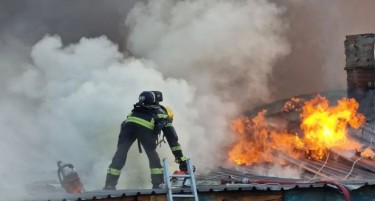 ГОЛЕМ ПОЖАР ВО НОВИ САД: Целосно изгореа повеќе од десет домаќинства (ВИДЕО)
