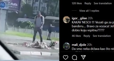 ГРАЃАНИТЕ БАРААТ ПОЛИЦИЈАТА ДА ГО НАЈДЕ: Маж уринираше врз цвеќето и свеќите оставени за загинатите во Нови Сад