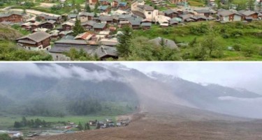 (ВИДЕО) СТРАШНИ СЦЕНИ: Глечер „збриша“ село во Швајцарија