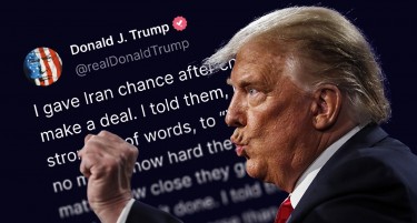 „НЕКОИ ВО ИРАН ХРАБРО ГОВОРЕА И СЕГА СИТЕ СЕ МРТВИ“: Трамп му се заканува на Техеран