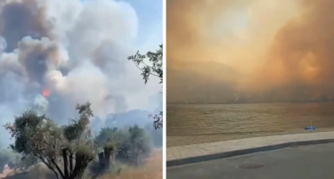 (ВИДЕО) ГОРАТ КУЌИ ВО ГРЦИЈА: Eвакуација има на Крит, пожар изби и кај Атина