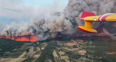 (ВИДЕО) ВАКОВ ПОЖАР НЕМАЛО ОД 1949 ГОДИНА: Oгнот е близу границата со Шпанија