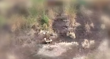 (ВИДЕО) Погледнете како робот спаси украински војник на фронтот