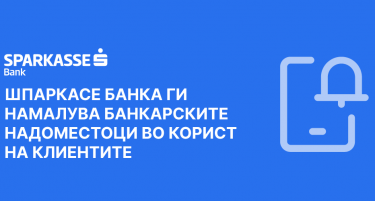 ШПАРКАСЕ БАНКА ГИ НАМАЛУВА БАНКАРСКИТЕ НАДОМЕСТОЦИ ВО КОРИСТ НА КЛИЕНТИТЕ