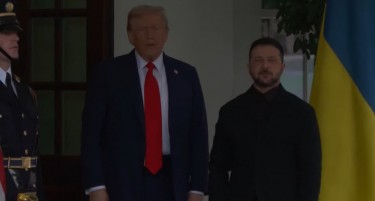 ЗЕЛЕНСКИ ПРИСТИГНА ВО БЕЛАТА КУЌА: Прво ќе разговара со Трамп на само, а потоа заедно со европските лидери