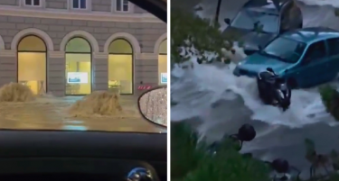 (ВИДЕО) ПОПЛАВИ ВО ТРСТ: Улиците се под вода