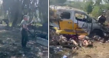 РУСКИТЕ СИЛИ НАПАДНАА УКРАИНСКО СЕЛО: Загинаа најмалку 23 луѓе додека чекаа пензија