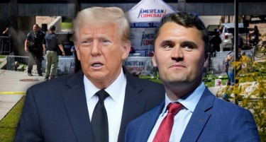 САД во хаос: Убиен Чарли Кирк, соработникот на Доналд Трамп,пред бројна публика