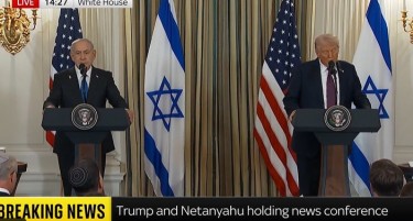 „ДОГОВОРОТ ЗА ПРЕКИН НА ОГНОТ ВО ГАЗА ПОБЛИСКУ ОД БИЛО КОГА“: Трамп по средбата со Нетанјаху