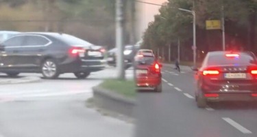 Уапсено лицето кое дивееше со службено возило на „Партизанска“ во Скопје