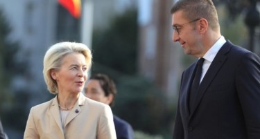 Фон дер Лајен е на средба со Мицкоски во Владата