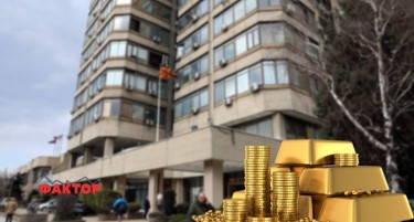 Вредноста на монетарното злато на Македонија за три месеци се зголеми за 100 милиони евра