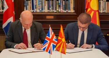 Мицкоски потпиша меморандум со „Бурсток“, компанија за воена индустрија