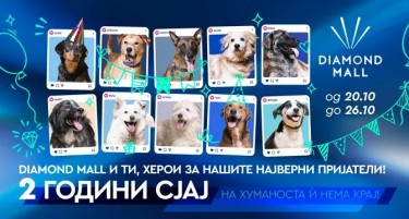 Diamond Mall ги повикува граѓаните заедно да го прослават вториот роденден и да донираат храна за бездомните животни