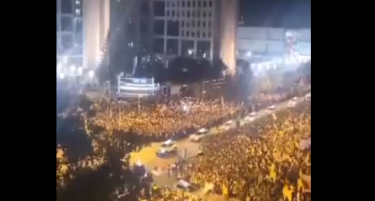 (ВИДЕО) РЕКИ НАРОД СЕ СЛЕВААТ ВО НОВИ САД: Утре се навршува една година од падот на натстрешницата