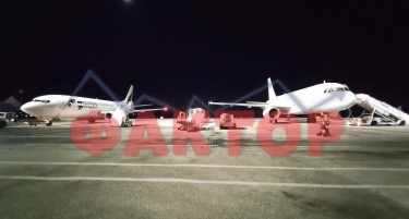 ФОТО: Со авиони донесени гласачи за вториот круг на локалните избори